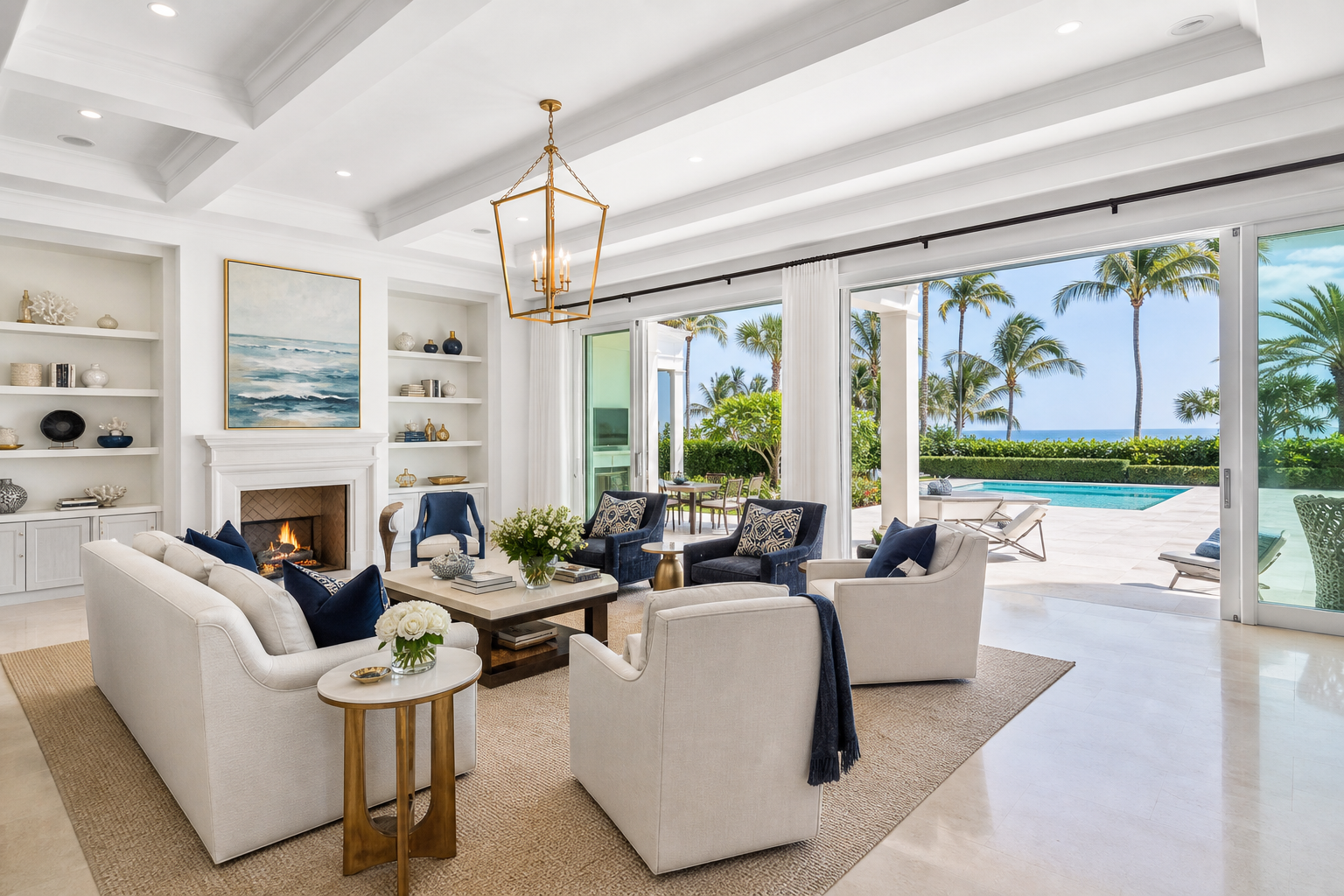 Luxury Palm Beach interior real estate photography